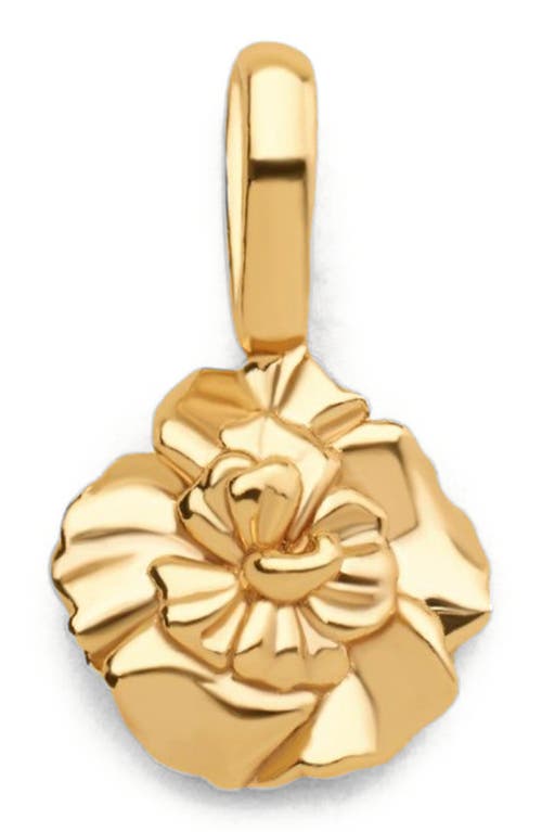 Made By Mary January Birth Flower Charm In Gold