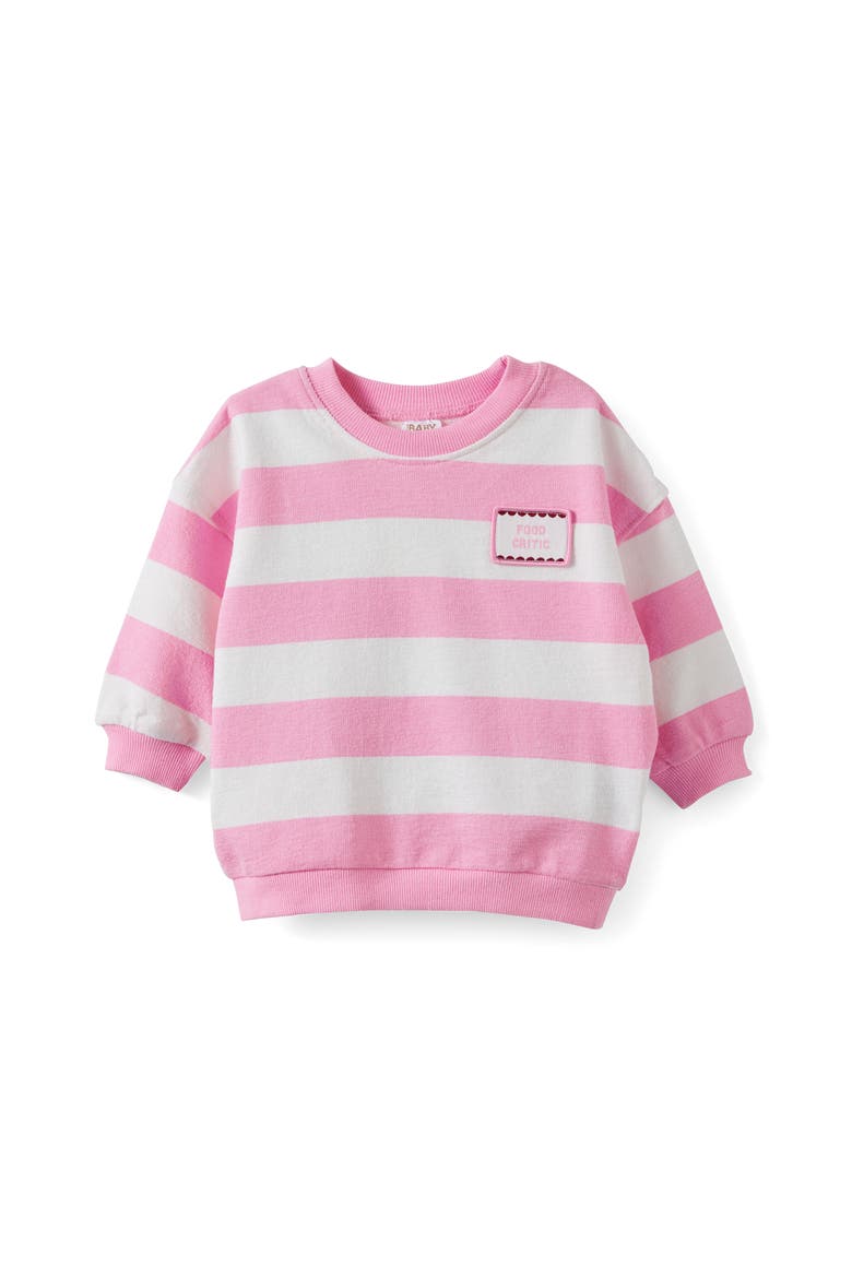 Tyla Knit Sweatshirt, Main, color, Strawberry Milk Vanilla