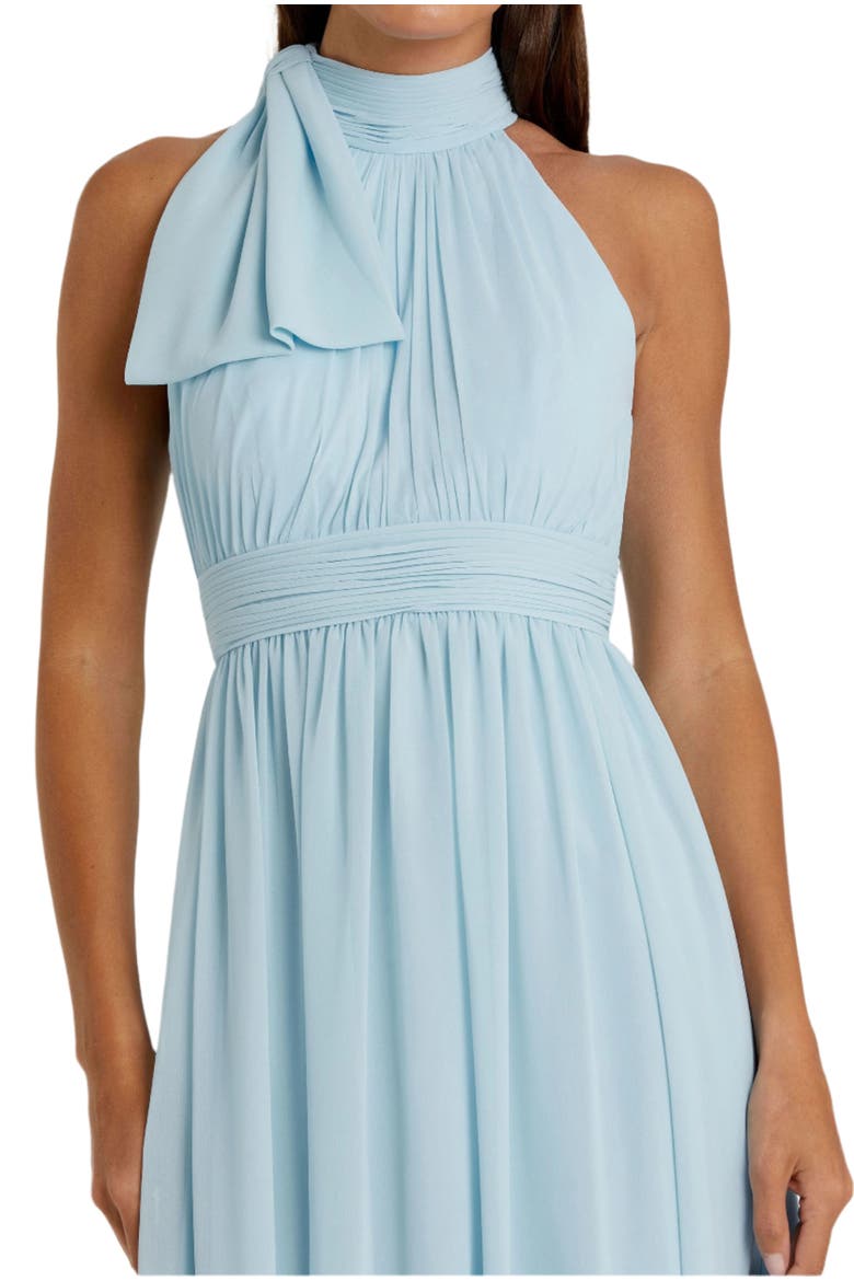 A Line Chiffon Halter Neck Evening Gown, Alternate, color, Powder Blue