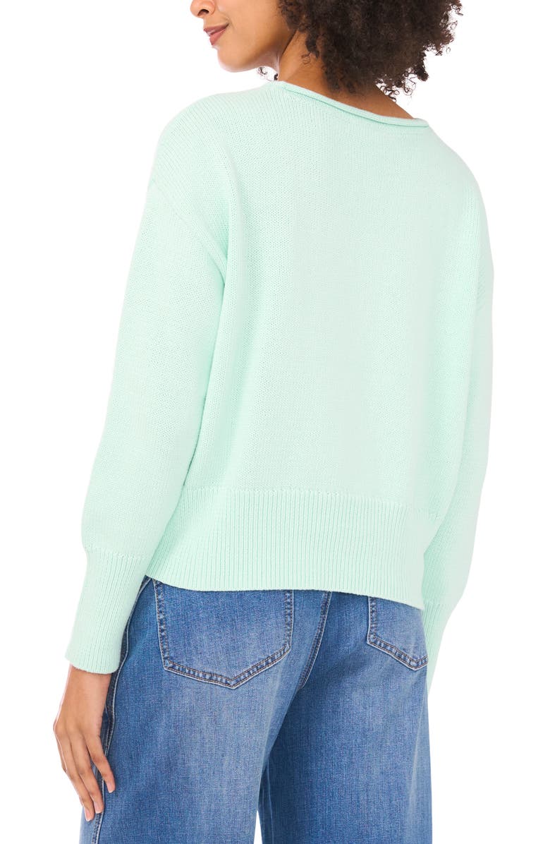 Vince Camuto Roll Neck Sweater, Alternate, color, Light Mint