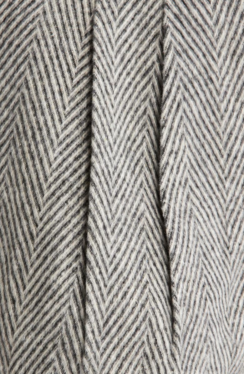 ASTR the Label Sorine Herringbone Wool Blend Shorts, Alternate, color, Grey Herringbone