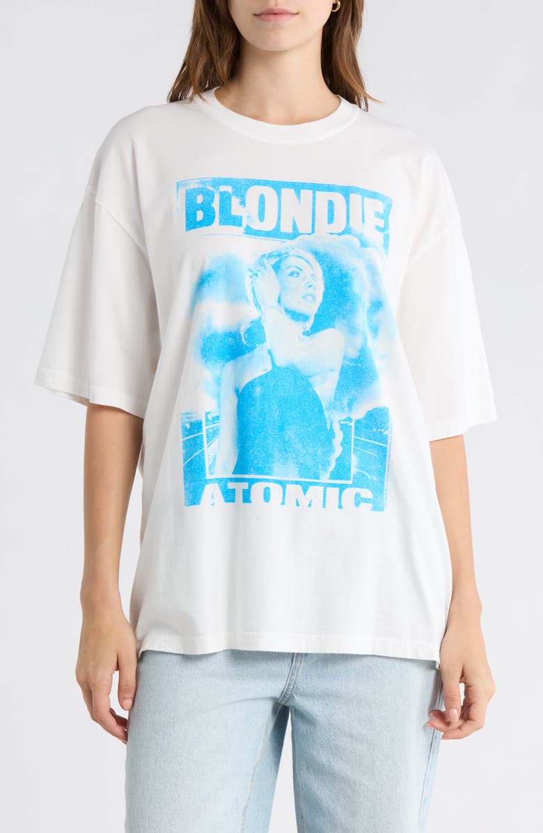 Junk Food Blondie Atomic Graphic T-Shirt, Main, color, Vintage White