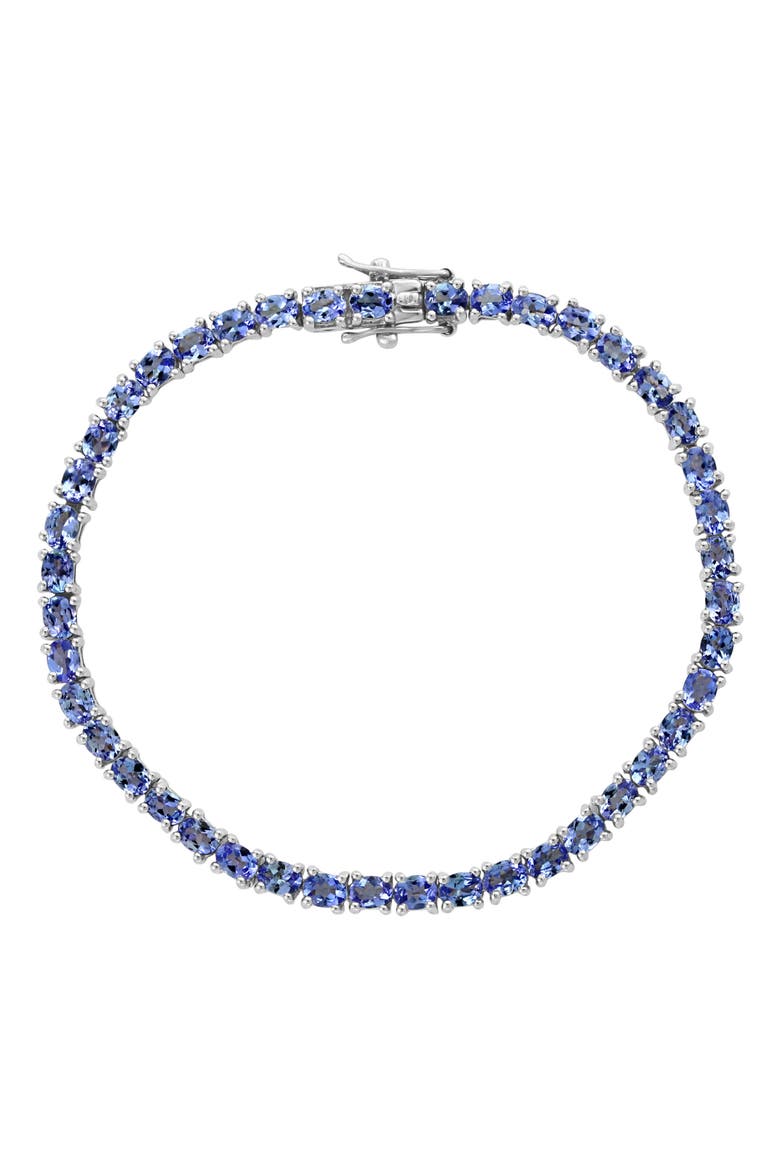 Sterling Silver Tanzanite Tennis Bracelet, Main, color, PURPLE