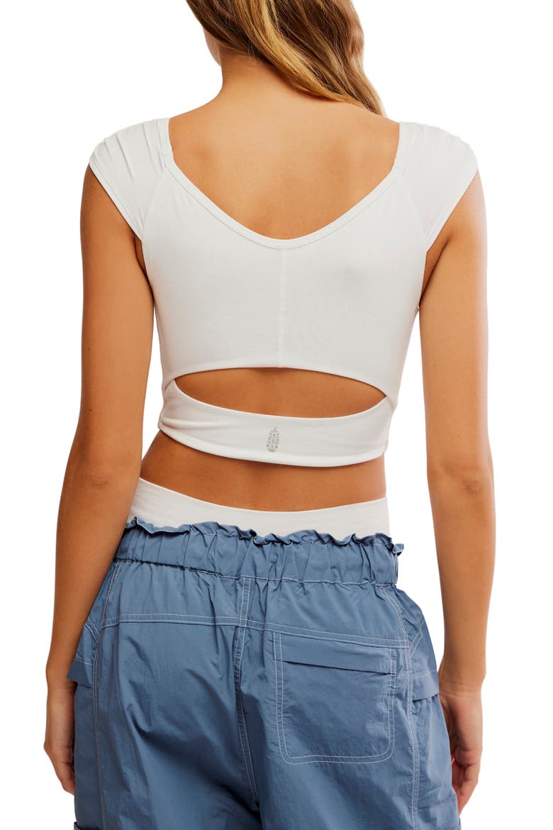 FP Movement Breathe Deeper Crop Top, Alternate, color, WHITE