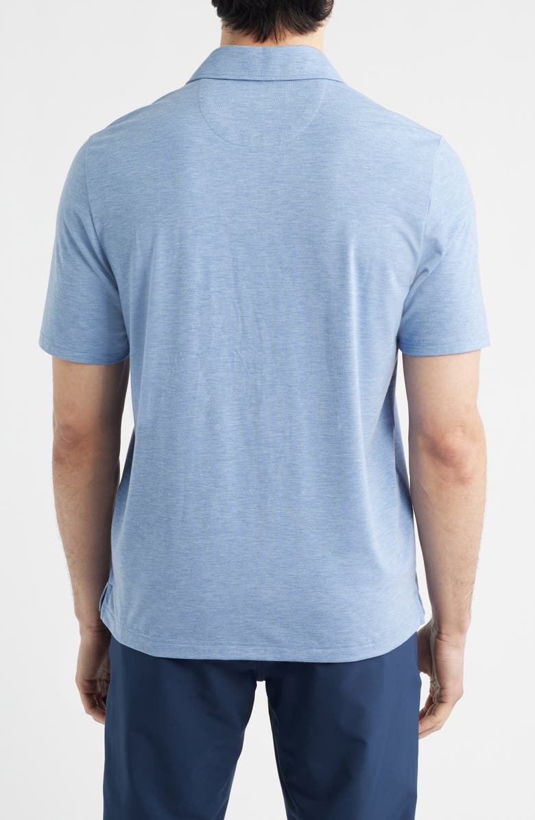 Johnston & Murphy XC Apex Performance Polo, Alternate, color, Blue Heather
