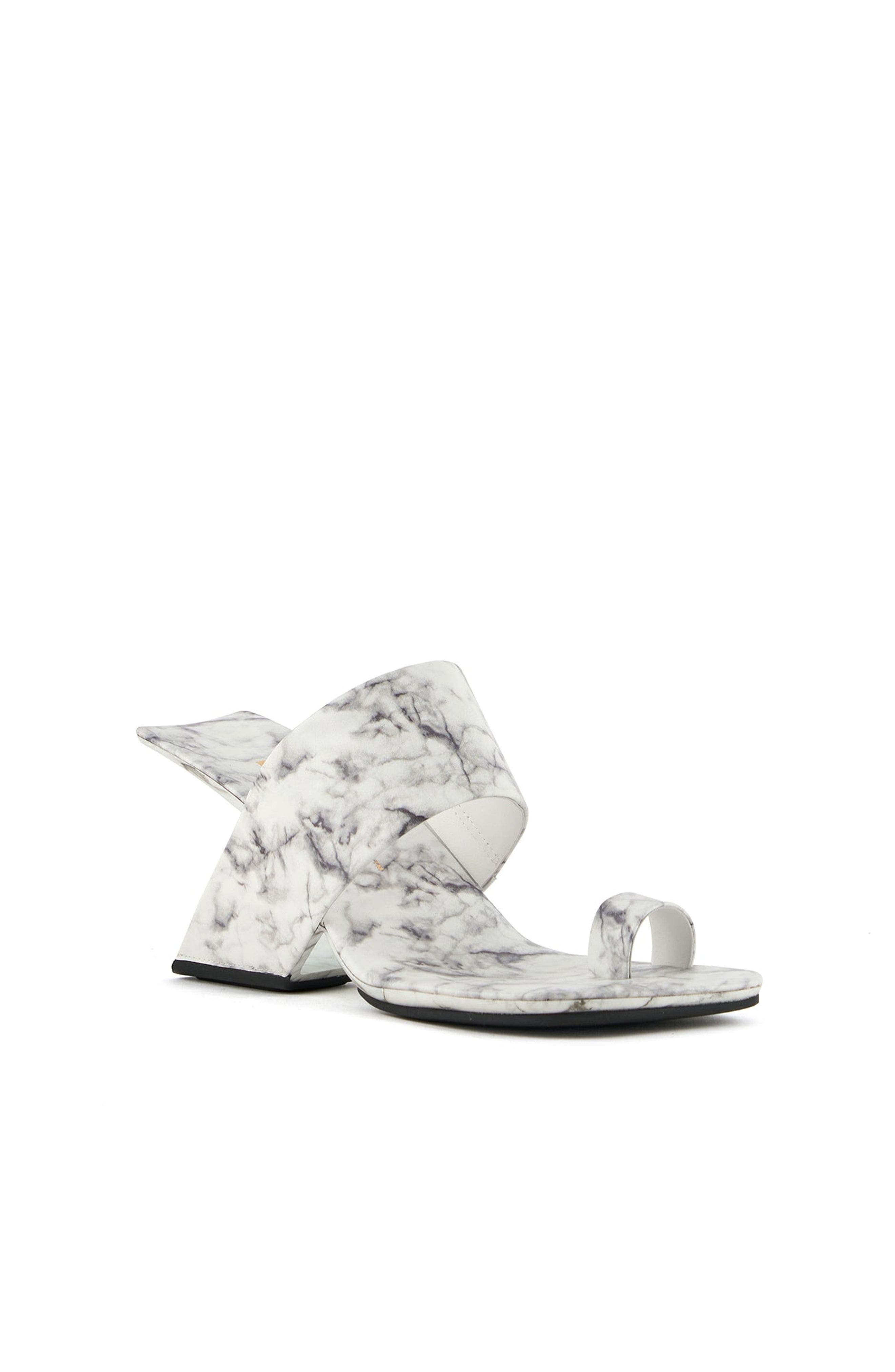 Loop Toe Hi Sandals, Alternate, color, White Marble