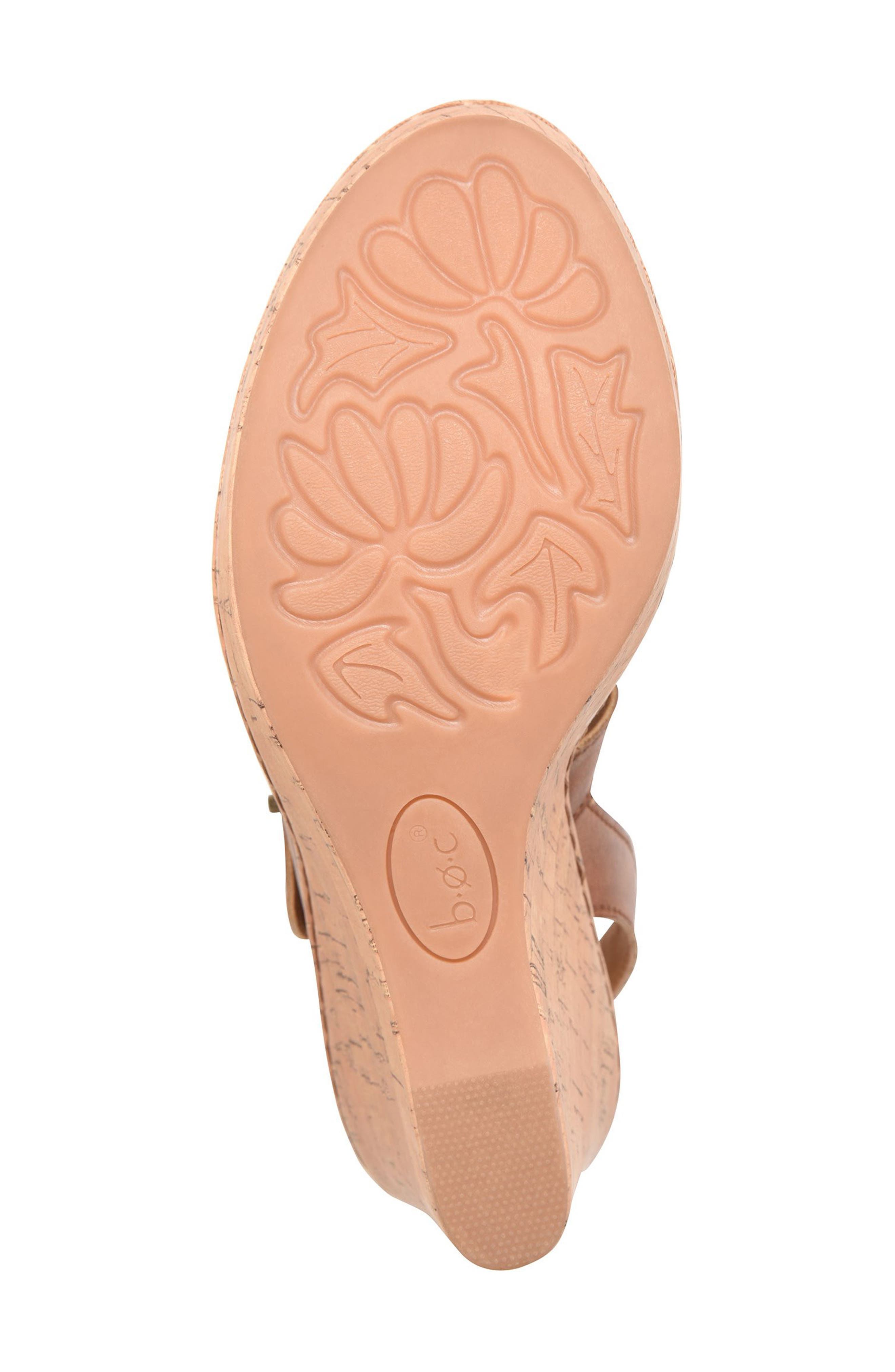 B O C BY BØRN Schirra Cork Wedge Sandal, Alternate, color, Tan