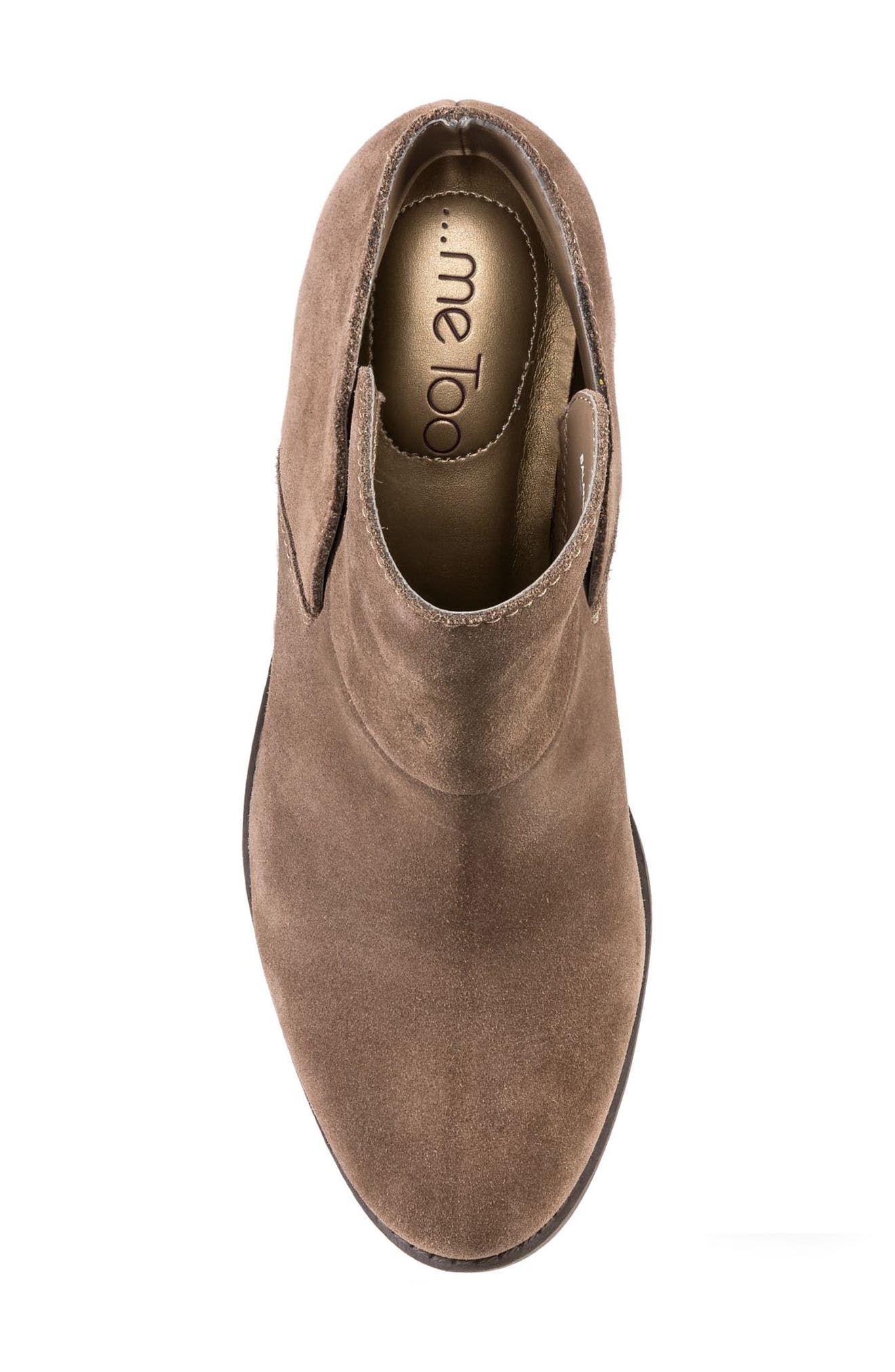 Me Too Zena Ankle Boot, Alternate, color, NUTMEG SUEDE