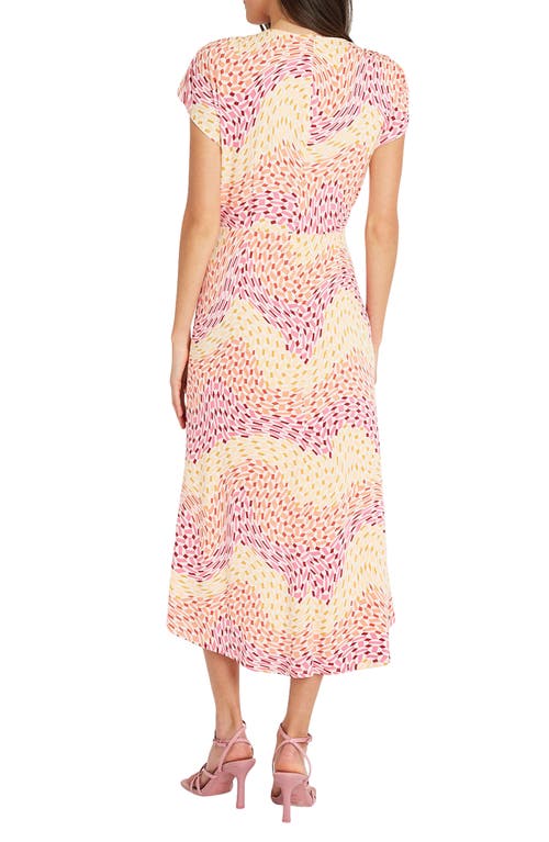 Maggy London Midi Dress In Blush/pink