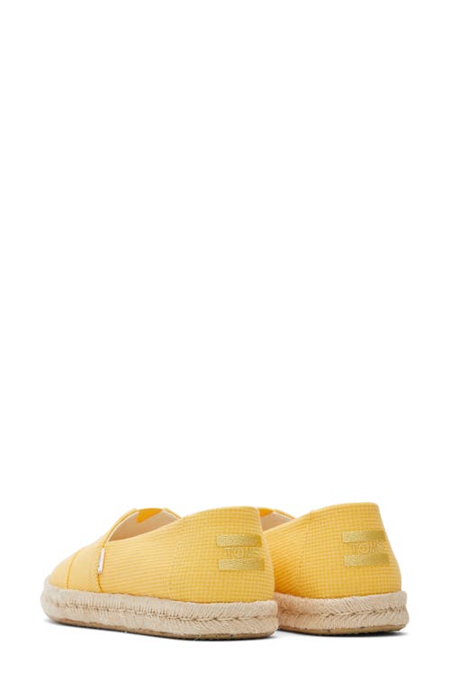 Toms Washed Canvas Platform Sneaker In Yellow