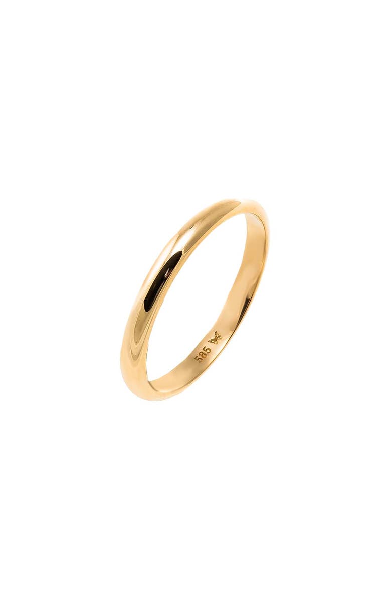 BY ADINA EDEN Solid Rounded Band Ring 14K, Main, color, 