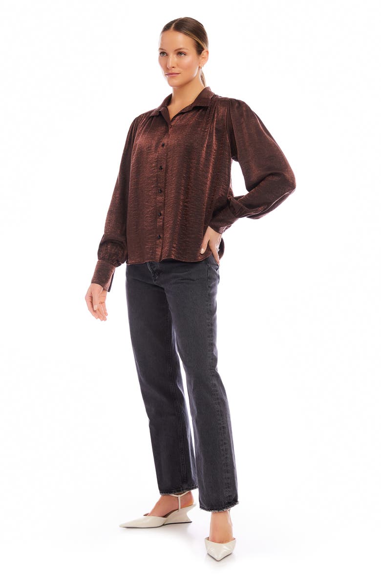 FIFTEEN TWENTY Sienna Long Sleeve Button-Up Shirt, Alternate, color, 