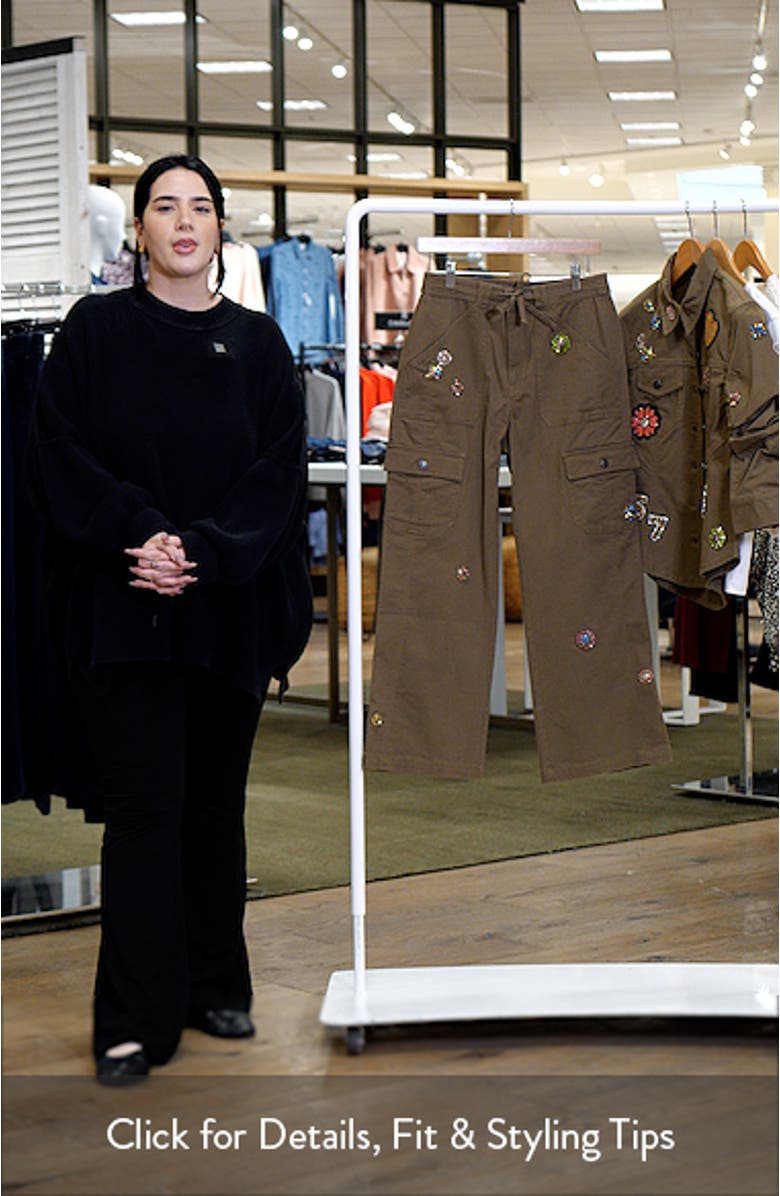 Michelle Retro Love Embellished Cargo Pants, sales video thumbnail