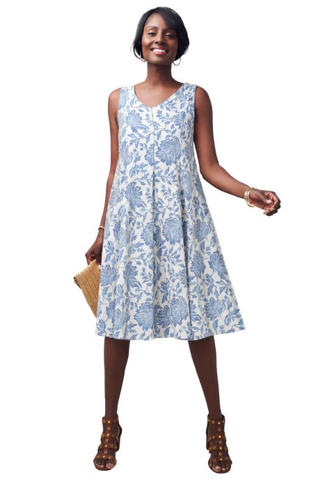 Petite Stretch Cotton Tank Maxi Dress (Plus)