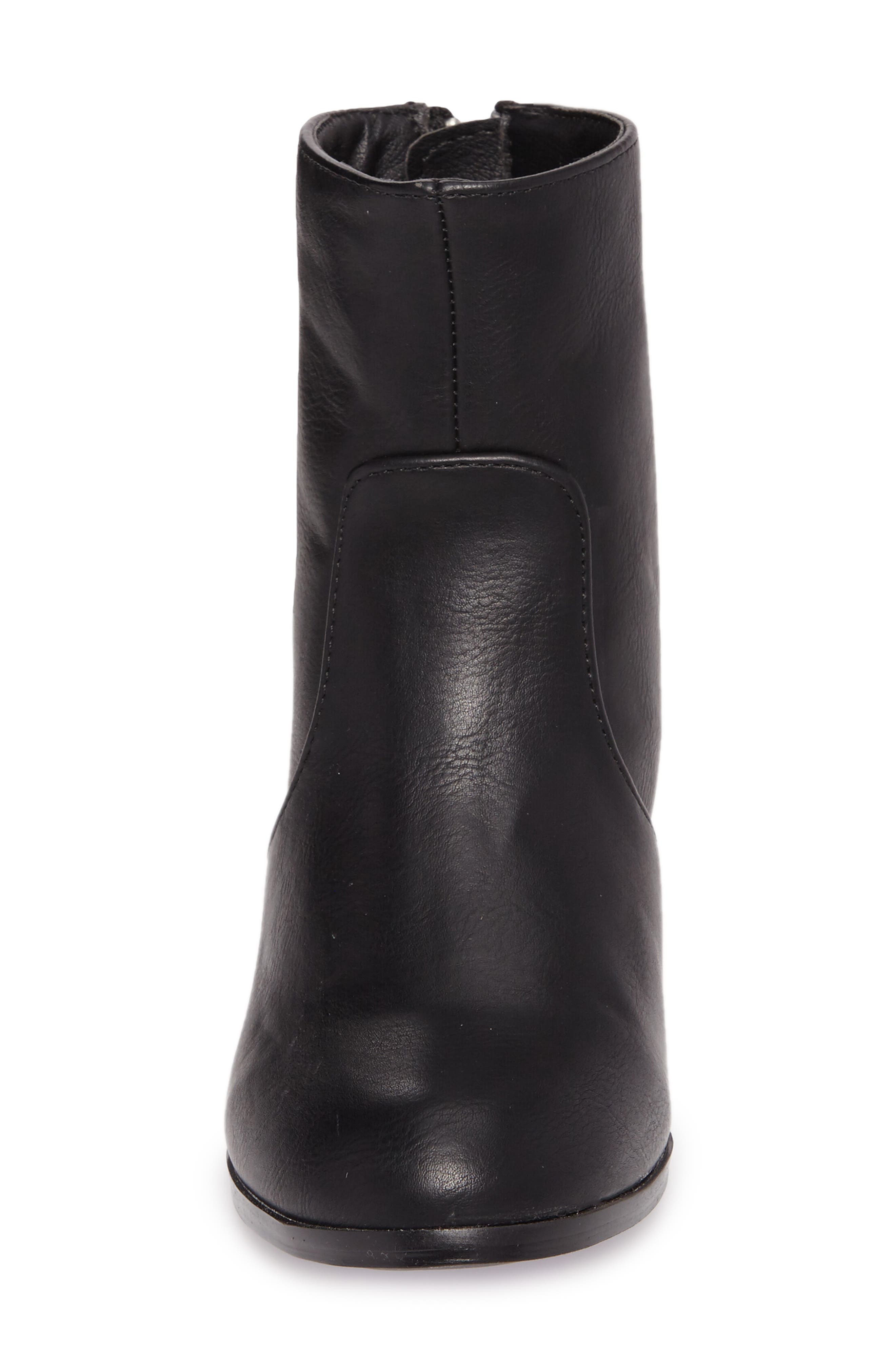 Block Heel Bootie, Alternate, color, BLACK LEATHER
