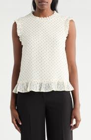 Pleione Ruffle Shell Top