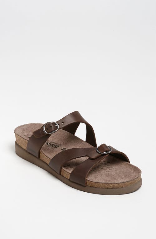 Mephisto 'Hannel' Sandal in Dark Brown Scratch  product