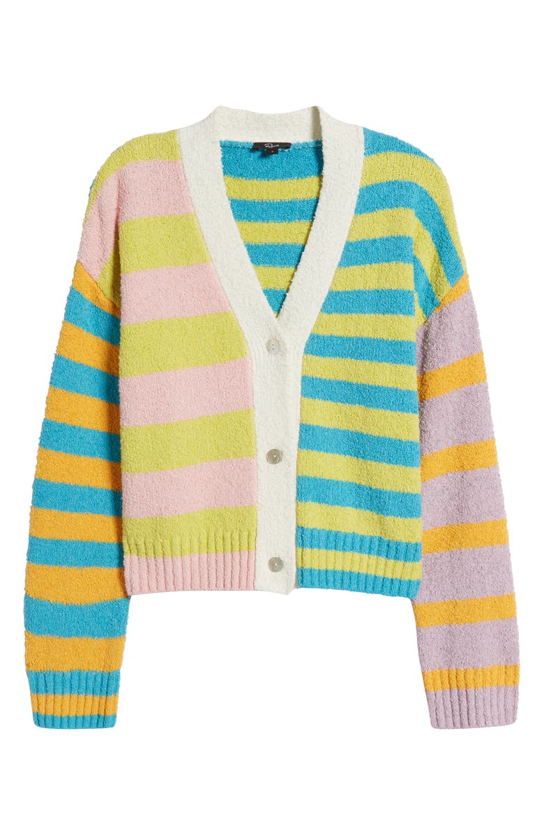 Rails Geneva Stripe Cotton Blend Cardigan, Alternate, color,