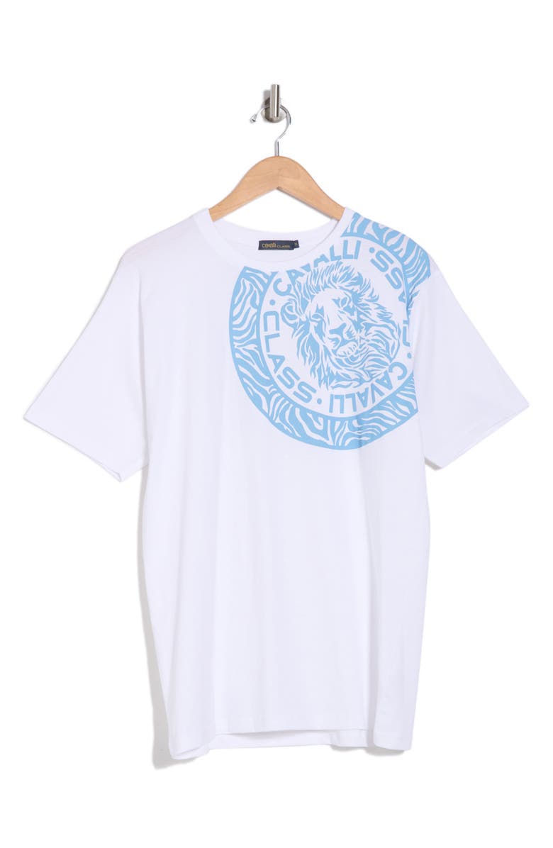 Cavalli Class Stretch Cotton Graphic T-Shirt, Alternate, color,