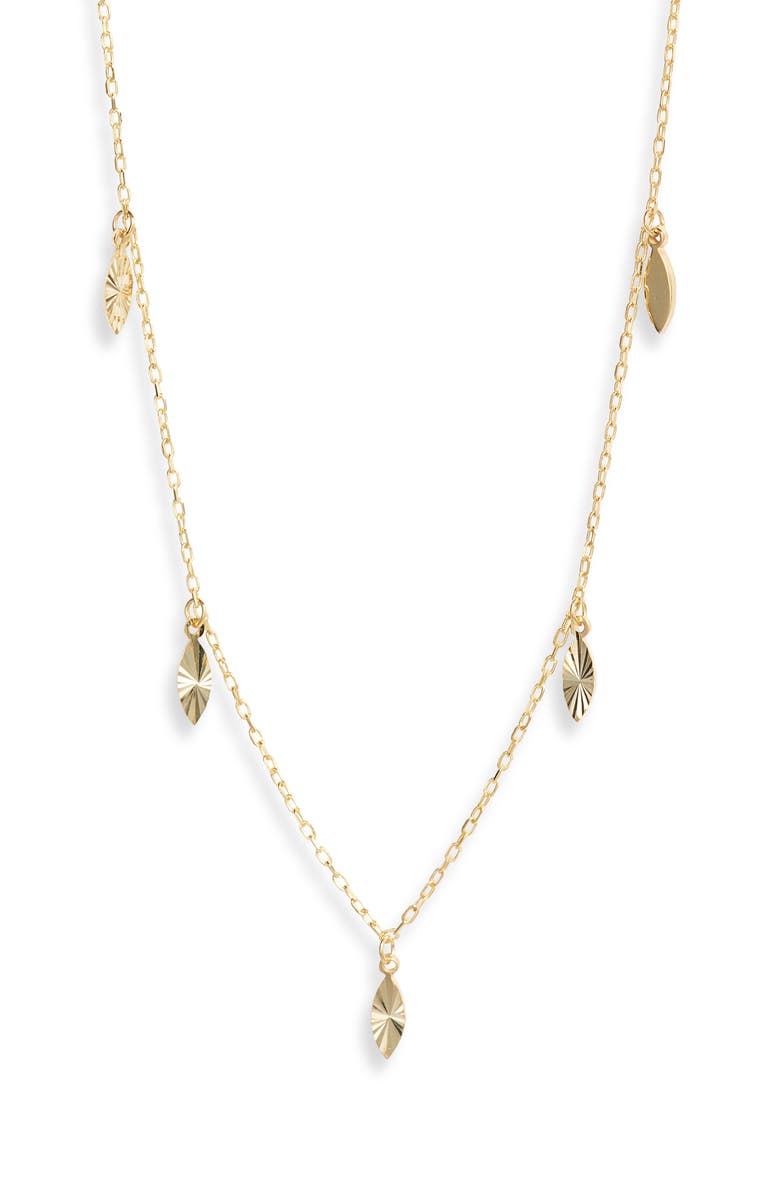 ARGENTO VIVO Shaky Charm Necklace, Main, color, Gold