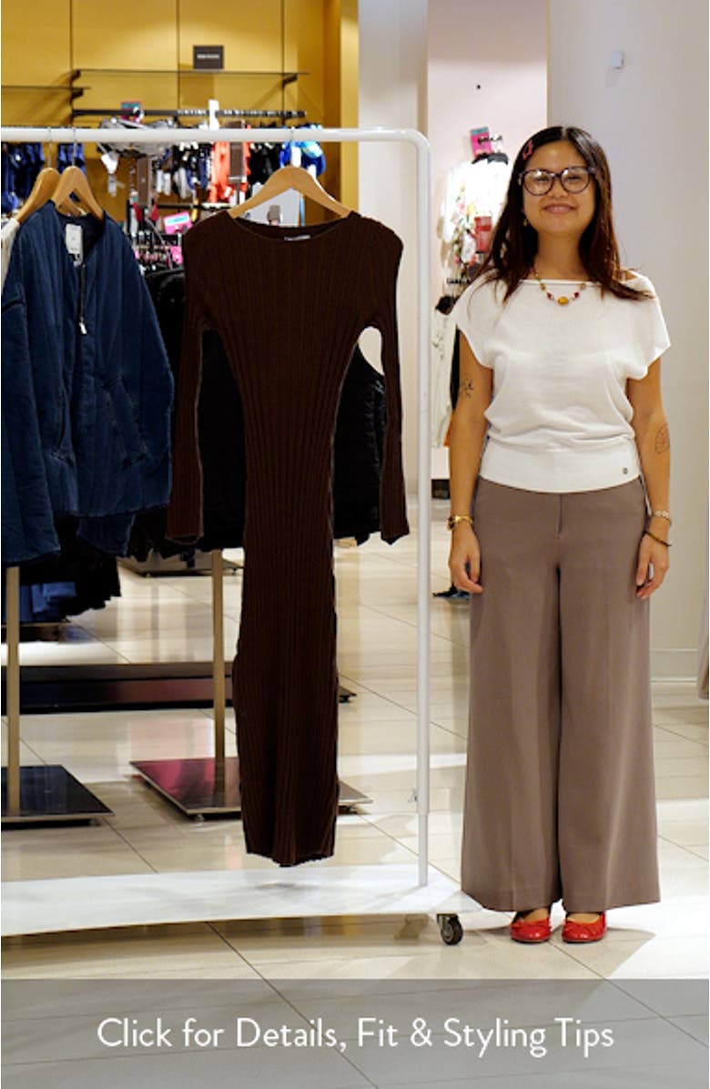 Jolene Long Sleeve Rib Maxi Dress, sales video thumbnail