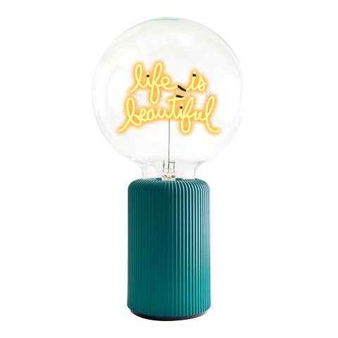 Life Is Beautiful Portable Table Lamp