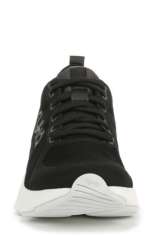 Ryka Harmonic Womens Leather Lifestyle Athletic And Training Shoes In Black