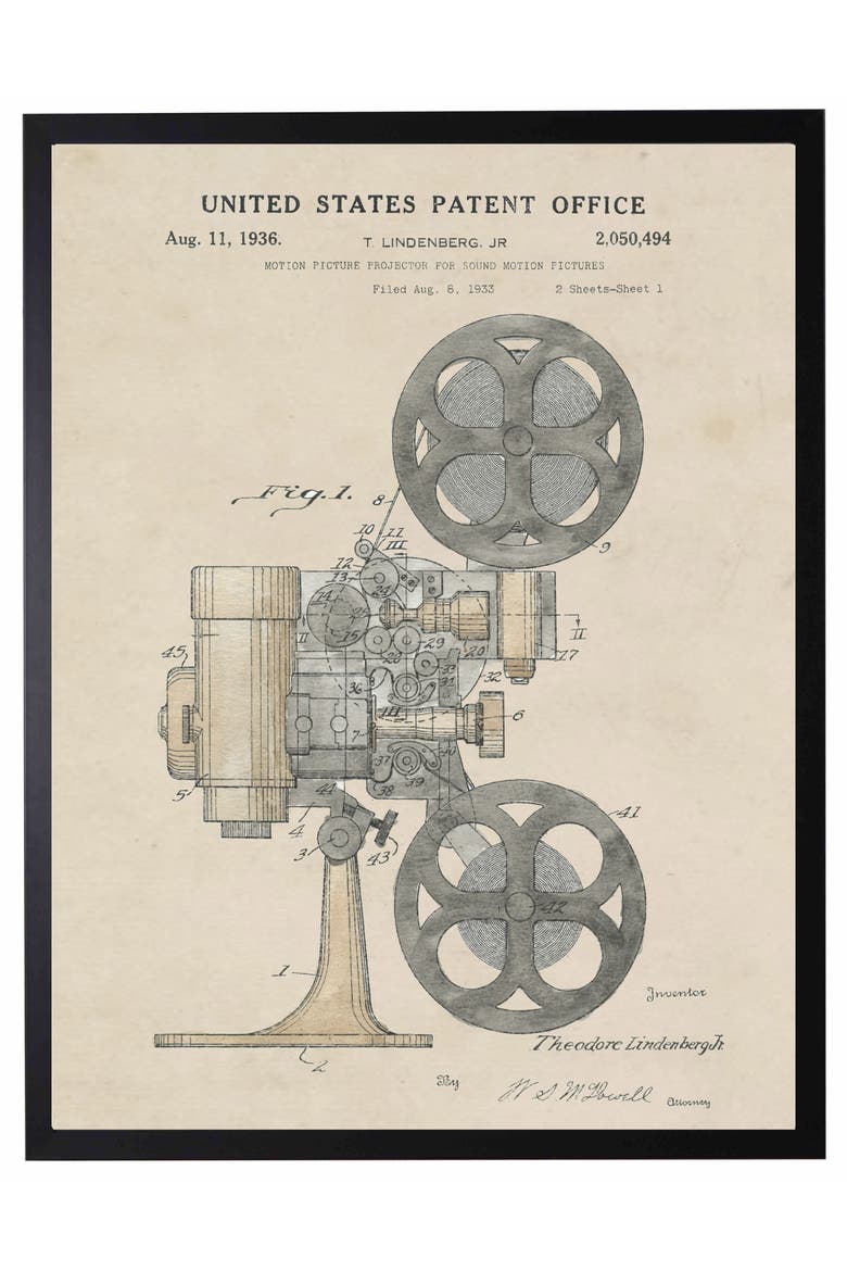 Projector Patent in Black Frame, Main, color, No Color
