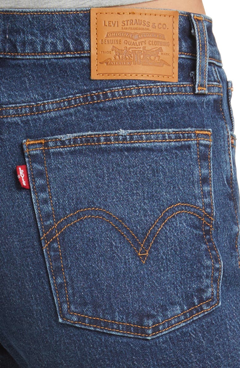 Levi's<sup>®</sup> Women's Wedgie Raw Hem Straight Leg Jeans, Alternate, color,