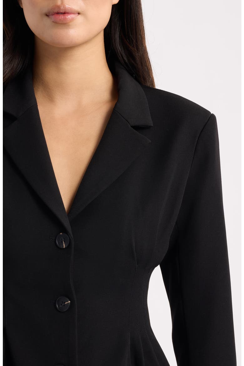 Valletta Blazer Minidress, Alternate, color, BLACK