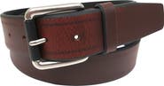 BOCONI Antiqued Roller Buckle Leather Belt