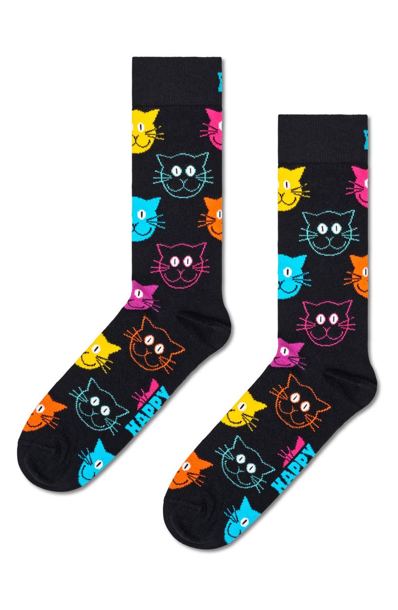 Happy Socks Assorted 3-Pack Crew Socks, Alternate, color, Navy