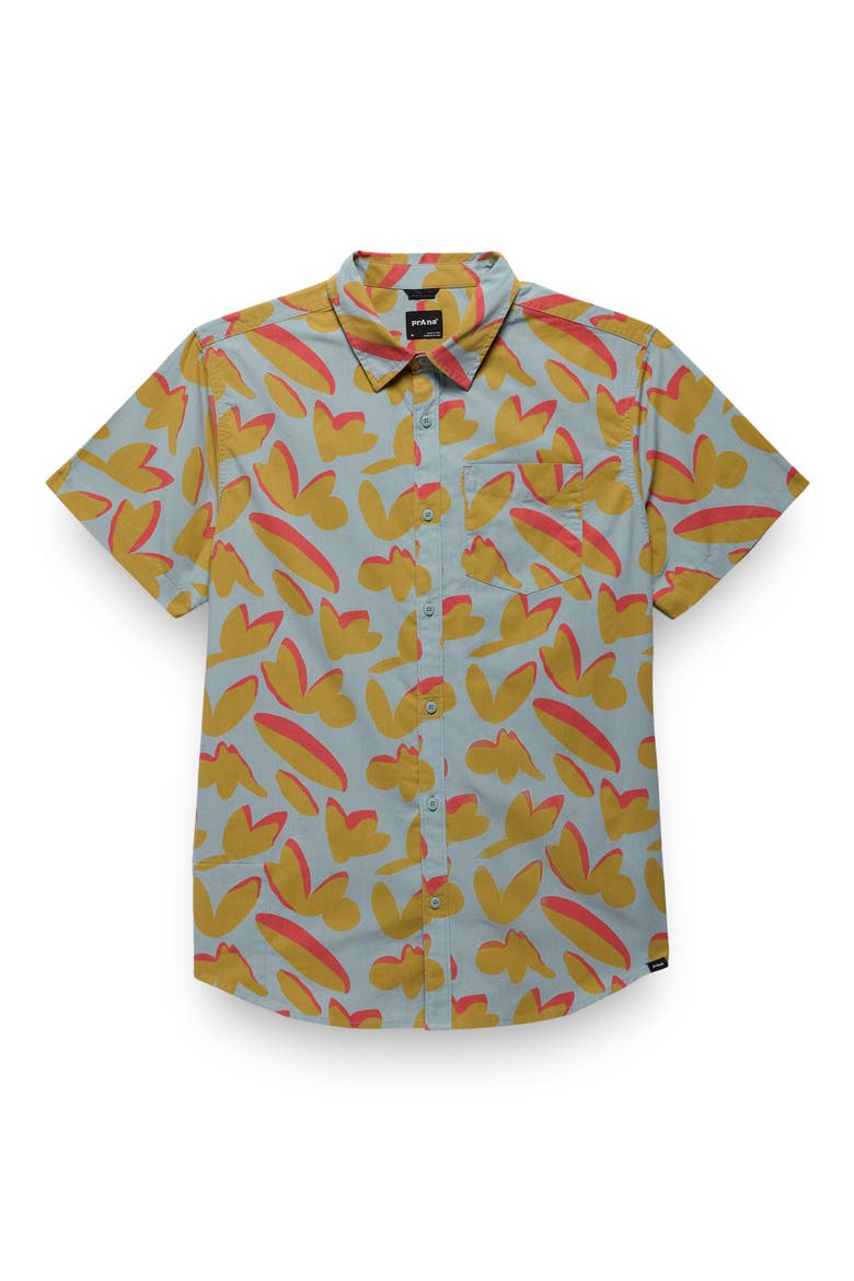 Stimmersee Short Sleeve Button-Up Shirt, Alternate, color, SALTWATER INDO DISCO