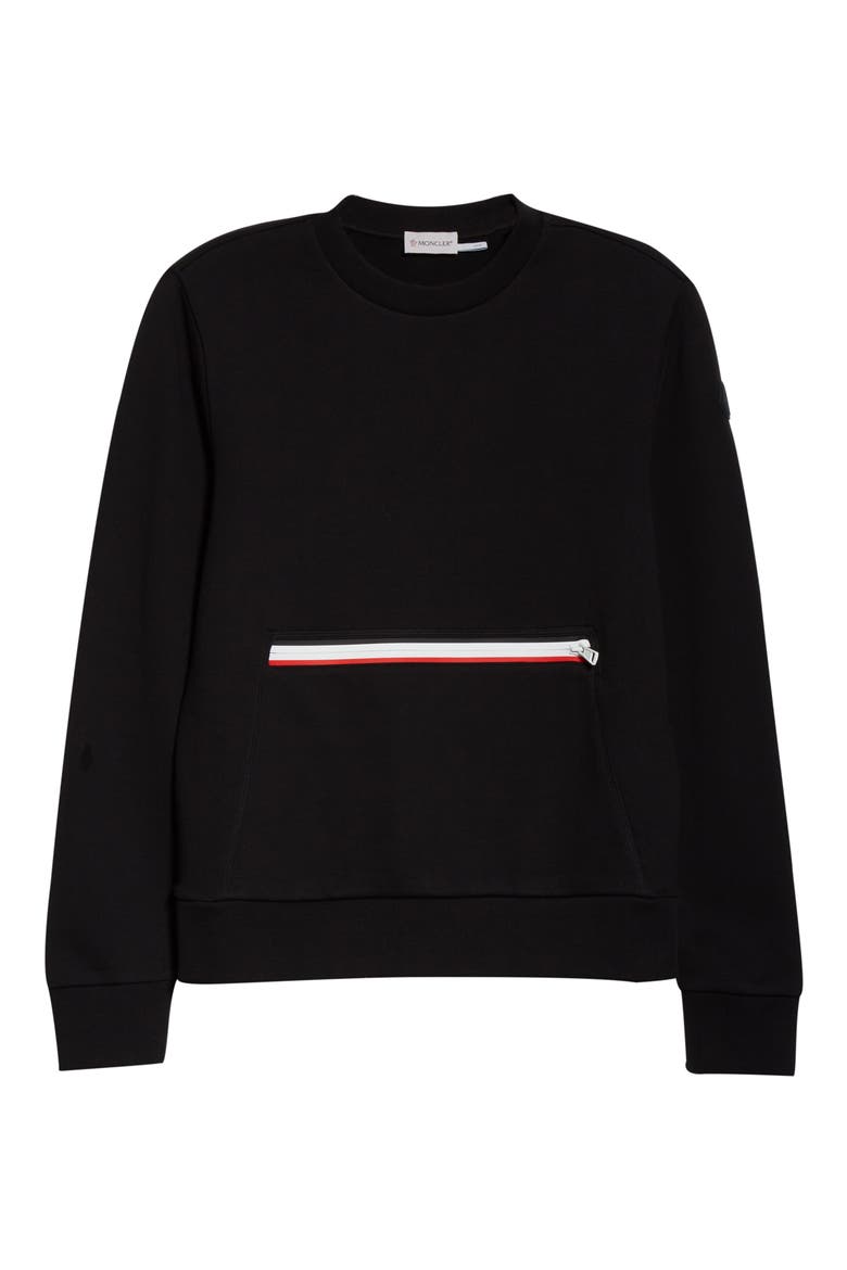 Kangaroo Pocket Sweatshirt, Alternate, color, BLACK