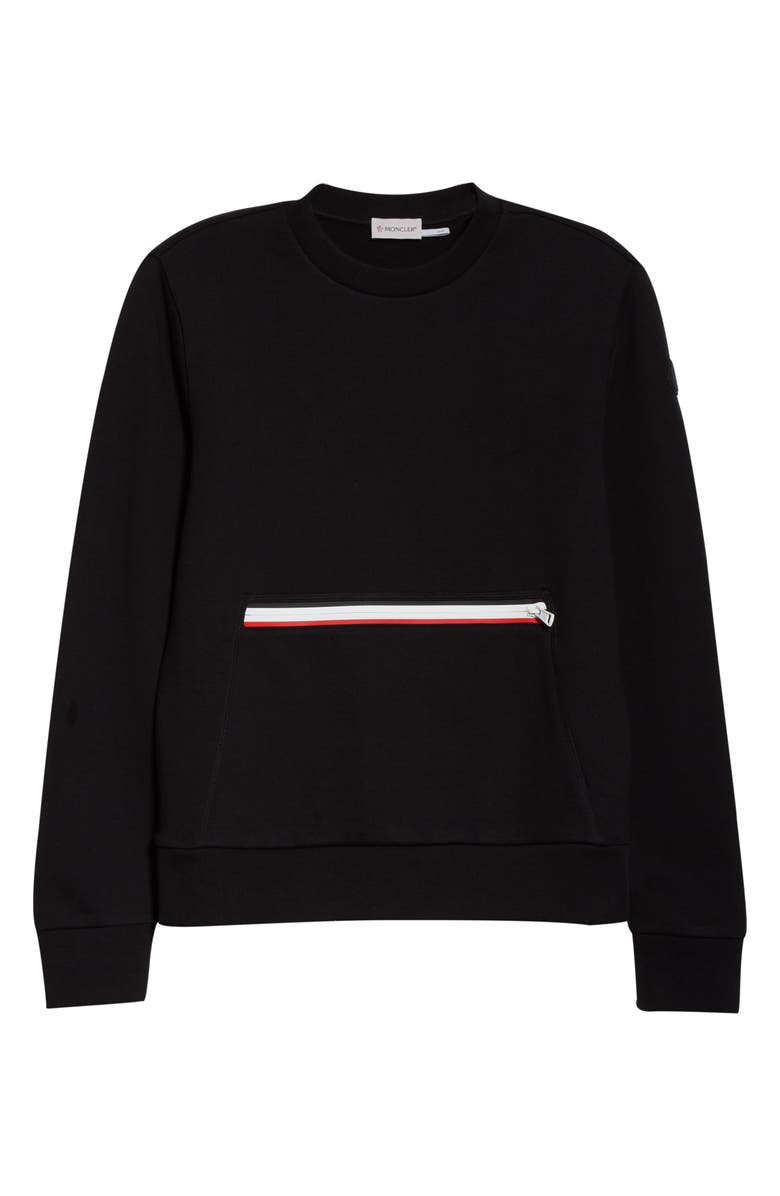 Moncler Kangaroo Pocket Sweatshirt, Alternate, color,