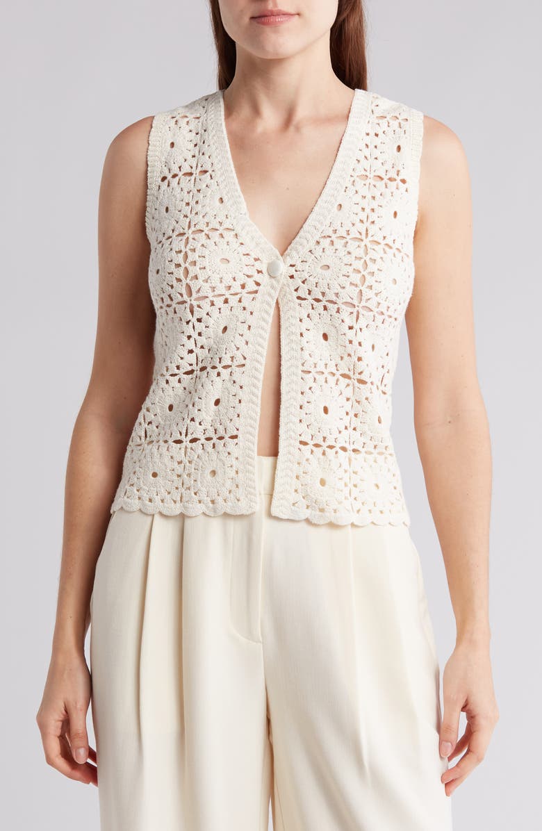Granny Square Crochet Sweater Vest