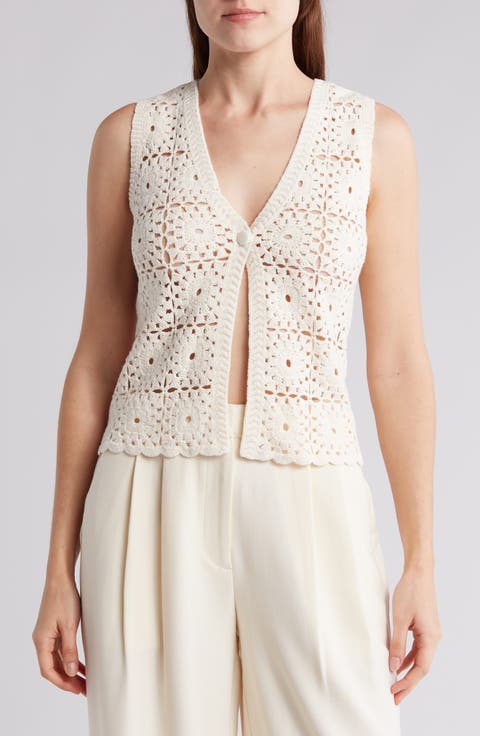 Granny Square Crochet Sweater Vest