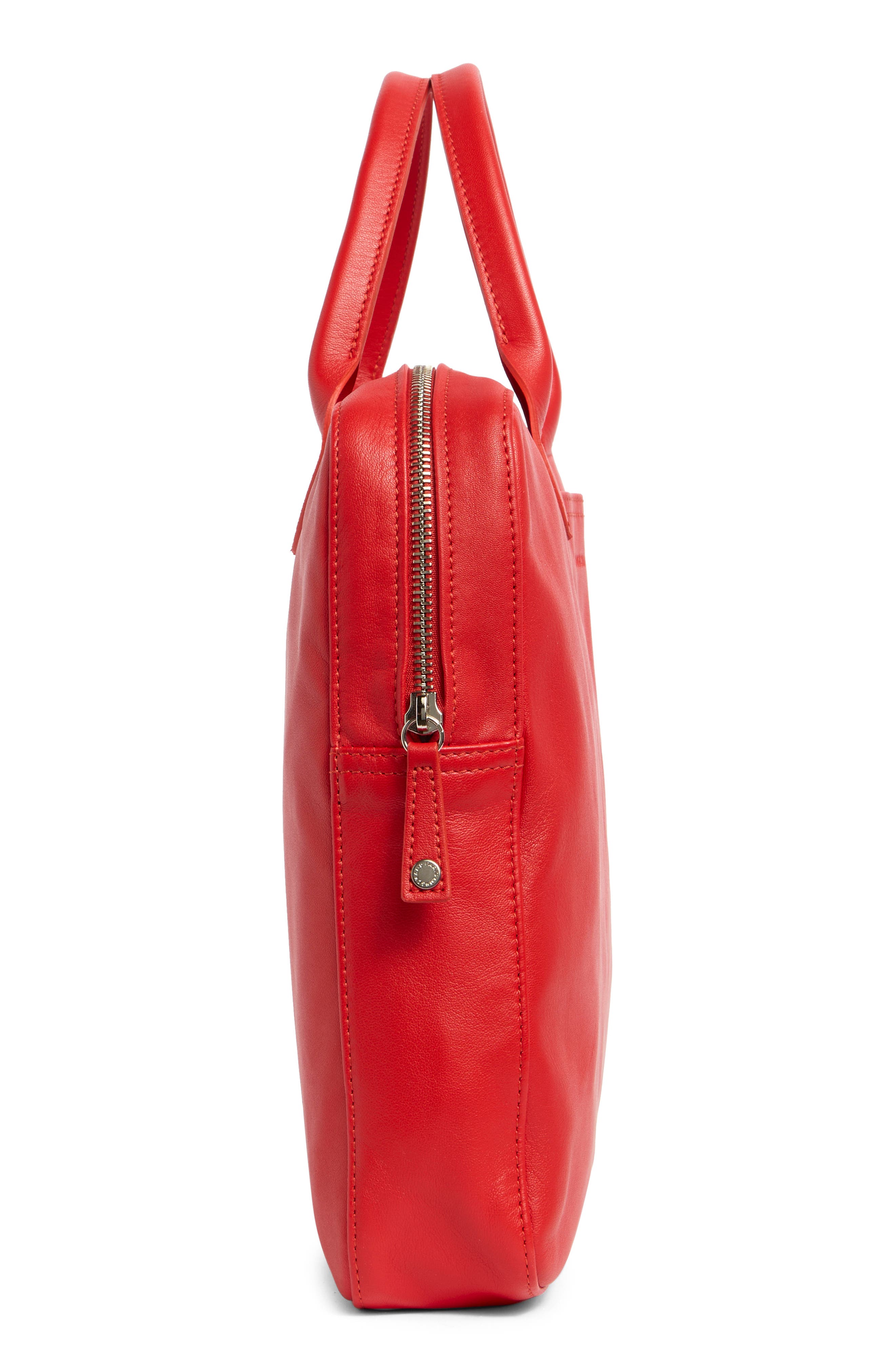 Longchamp Parisis Top Handle Briefcase, Alternate, color, Vermillion