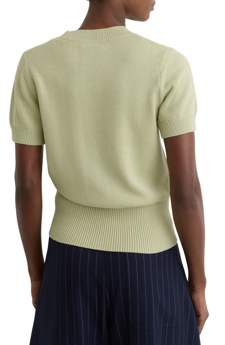 Reiss Anita Cotton & Wool Sweater, Alternate, color, Sage Green