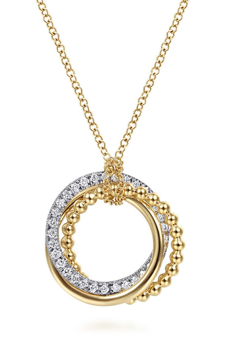 Bujukan Diamond Linked Pendant Necklace, Main, color, GOLD MULTI