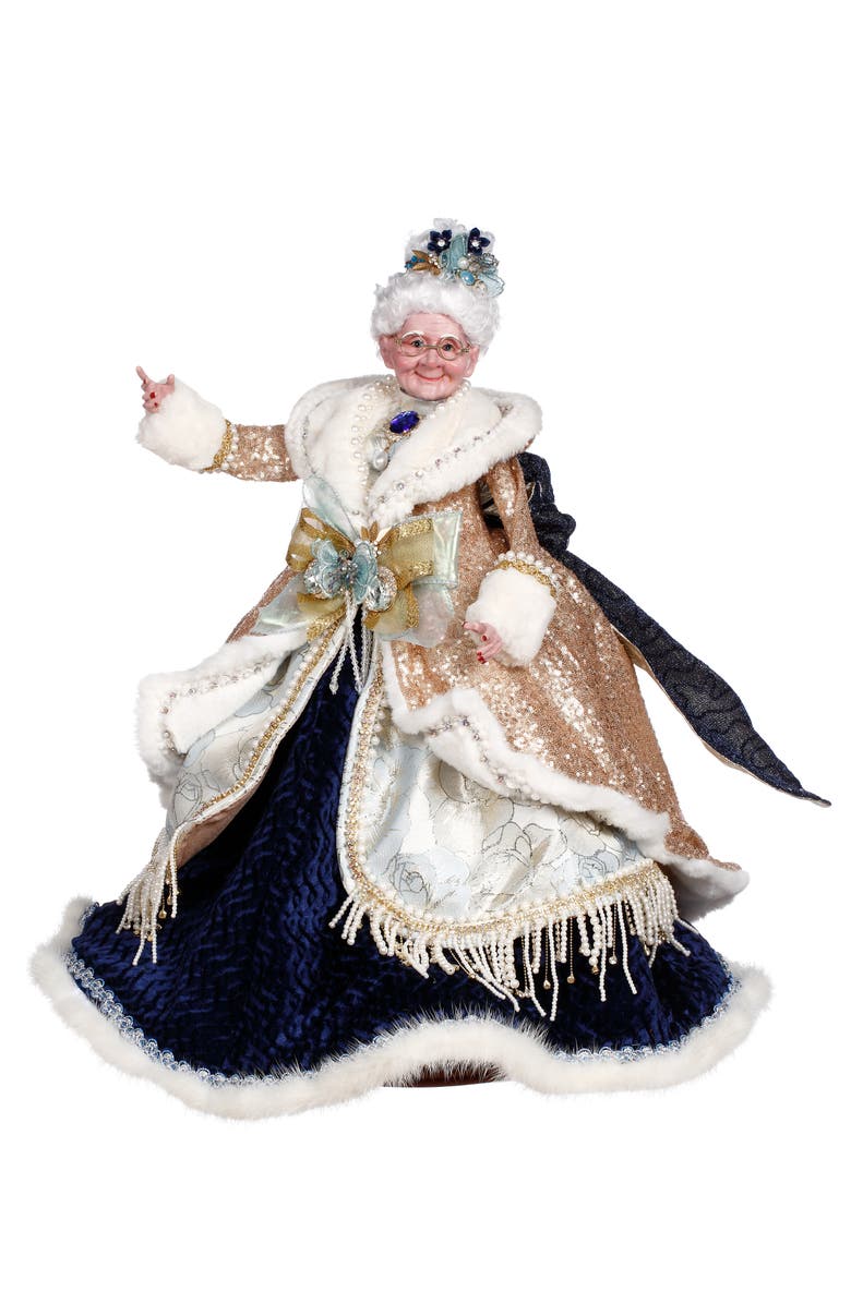 Mark Roberts Mrs. Claus at the Ball, Main, color, Dark Blue