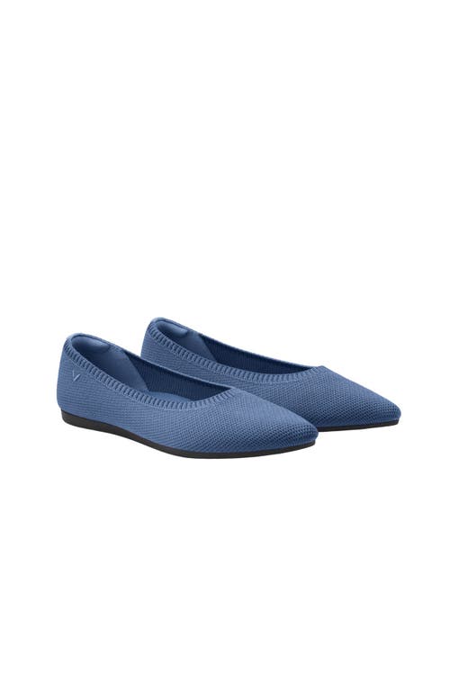 Vivaia Pointed-toe Ballet Flats In Blue