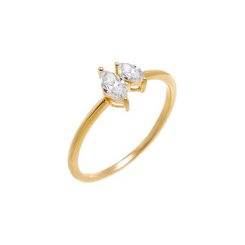 Lab Grown Diamond Double Marquise Ring