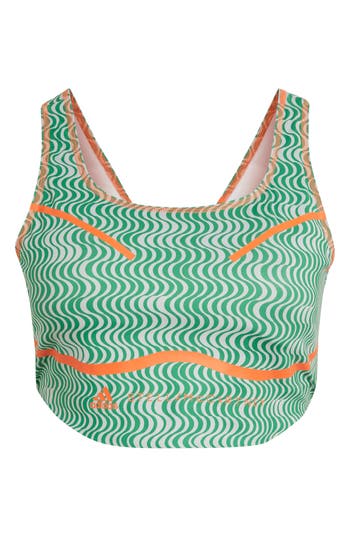 Adidas By Stella Mccartney Truepurpose Training Crop Top In Green