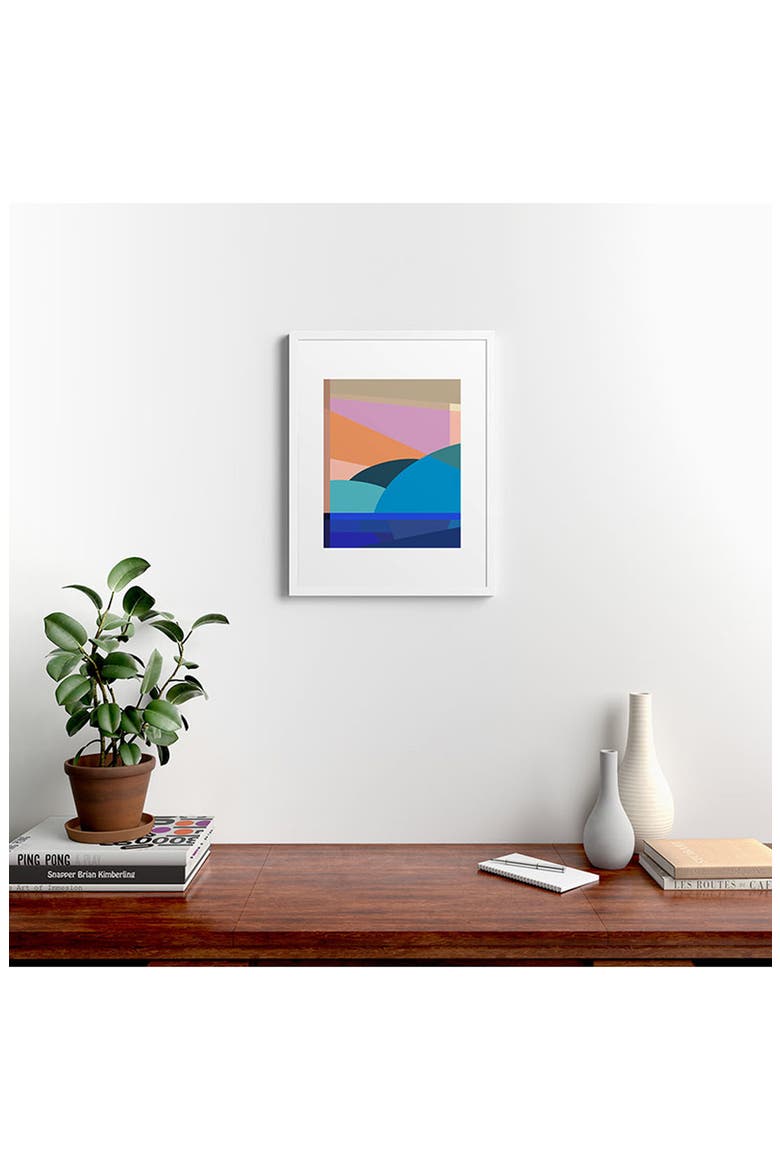 In The Winter Sun Framed Art Print, Alternate, color, WHITE FRAME