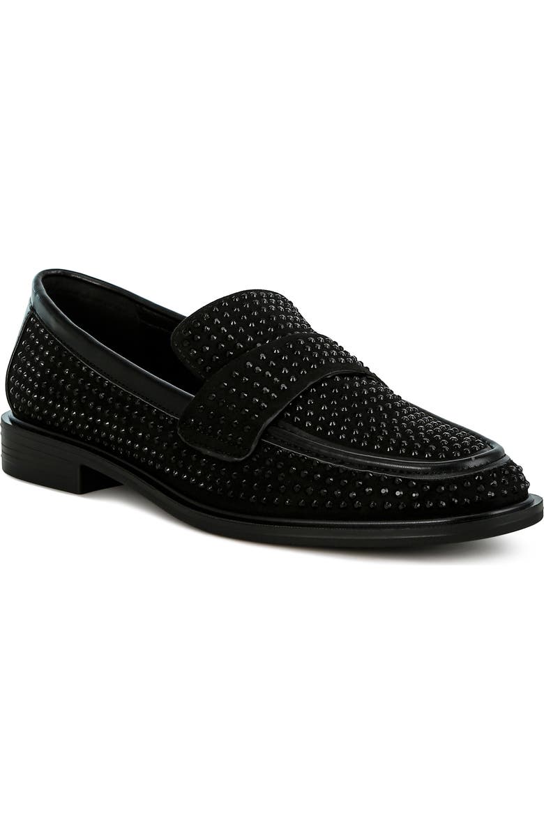 LONDON RAG Hobbs Studded Loafer, Main, color, Black