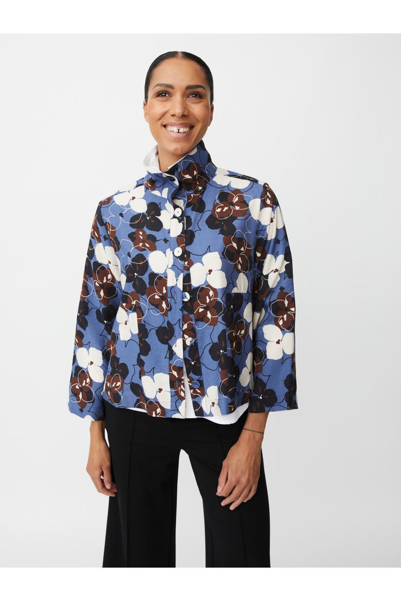 MaJettie Floral Jacket, Main, color, Bijou Blue