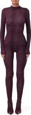 Naked Wardrobe Animal Print Closed Toe Jumpsuit