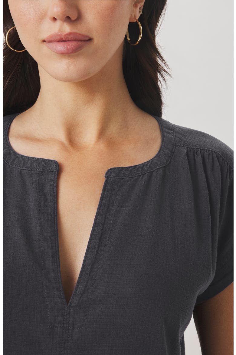 Short Sleeve Shift Dress, Alternate, color, LEAD BLACK