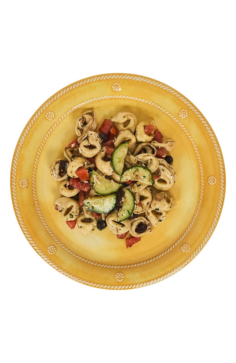 Juliska Berry & Thread Set of 4 Melamine Dinner Plates, Alternate, color, Sunshine